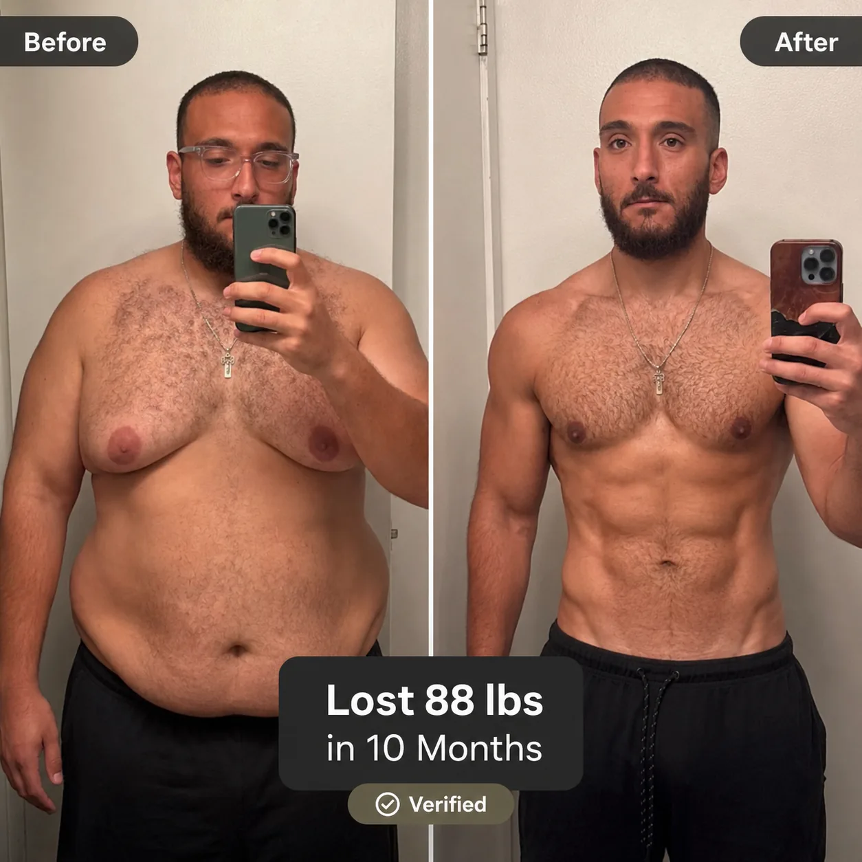 Patient lost 88 lbs in 10 months