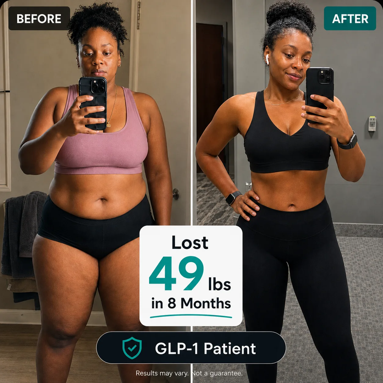 Patient lost 49 lbs in 8 months